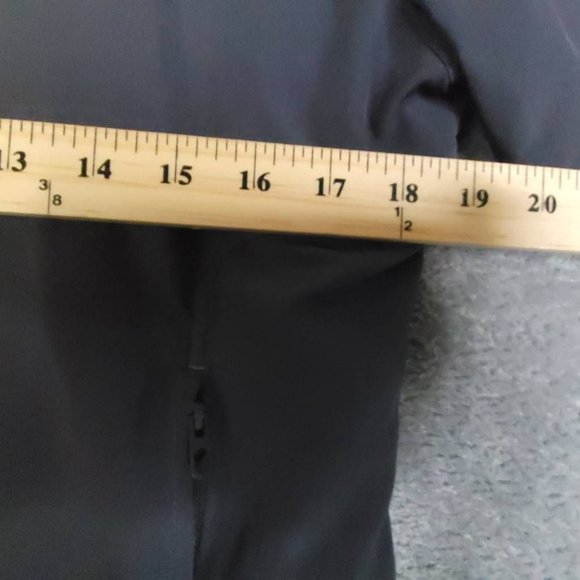 Adidas Mens Jacket Windbreaker Gray Yellow Waist Length Pockets Logo Mock Neck M - Picture 3 of 8